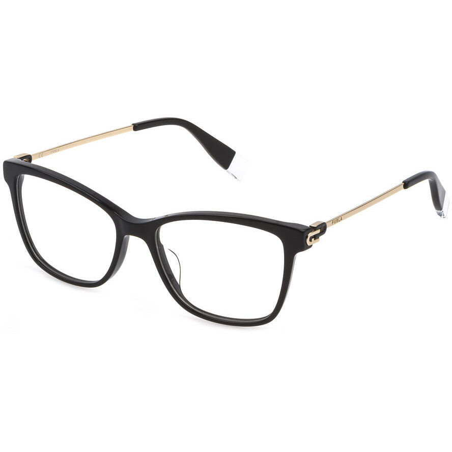 Rame Ochelari de Vedere Patrate Furla VFU439 0700 negre de dama cu comanda online