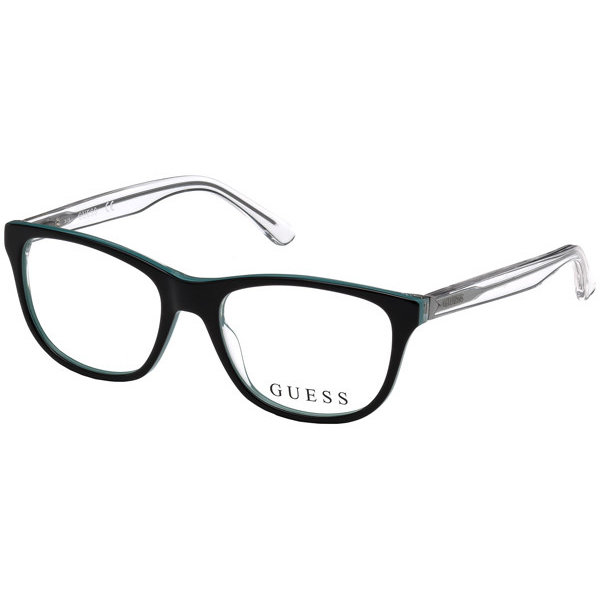 Rame Ochelari de Vedere Patrate Guess GU2585 005 negre de dama cu comanda online