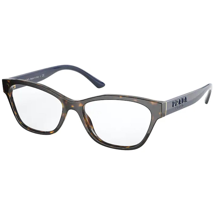Rame Ochelari de Vedere Prada PR 03WV 2AU1O1 havana Rectangulare de dama cu comanda online