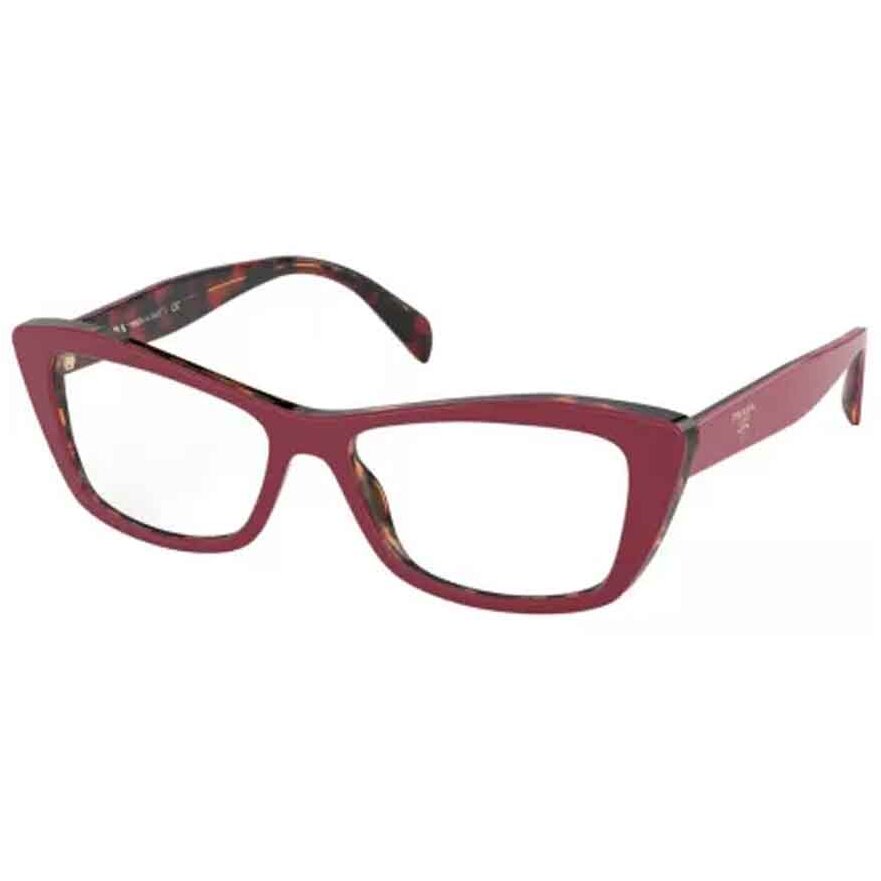 Rame Ochelari de Vedere Prada PR 15XV 07C1O1 rosii Ochi de pisica de dama cu comanda online