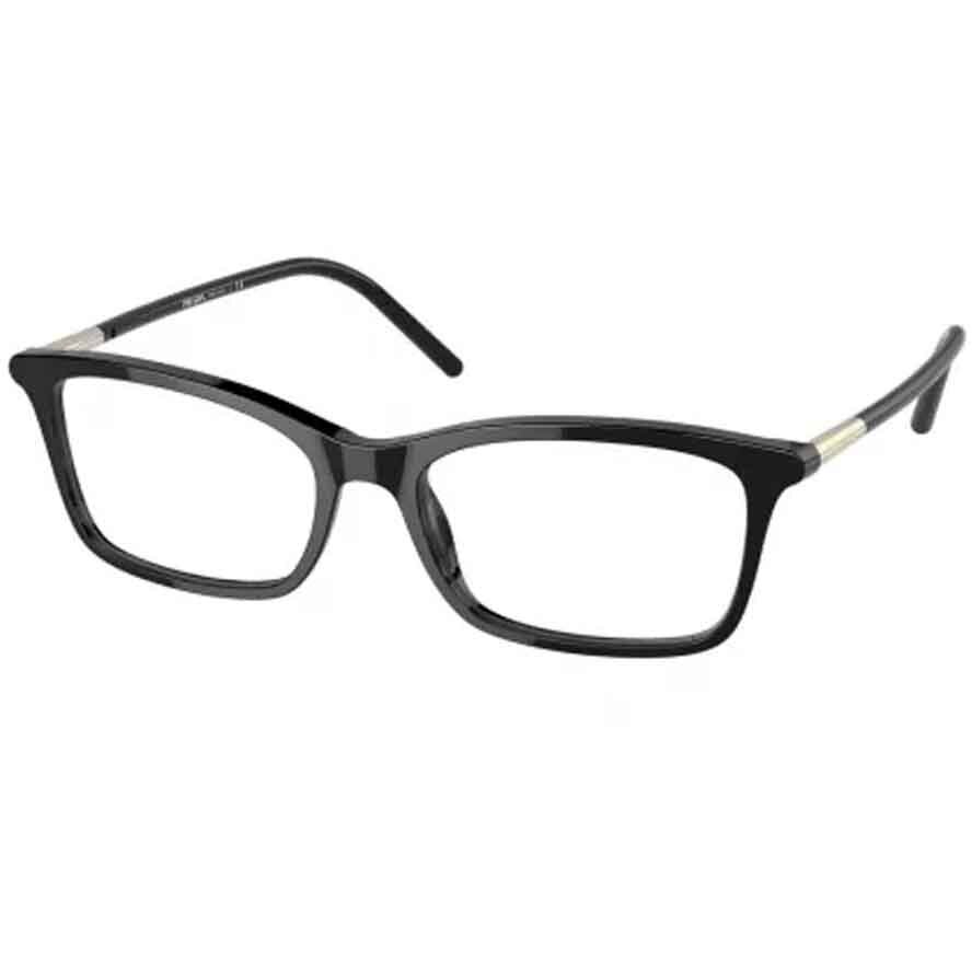 Rame Ochelari de Vedere Prada PR 16WV 1AB1O1 negre Rectangulare de dama cu comanda online