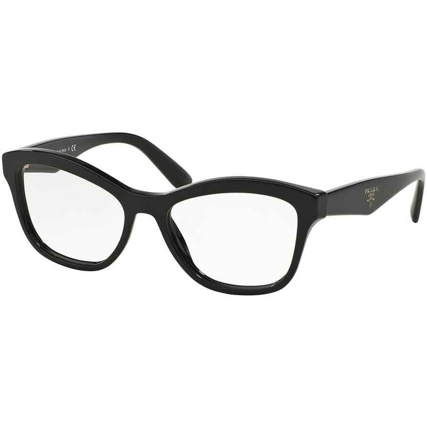 Rame Ochelari de Vedere Prada PR 29RV 1AB1O1 negre Ochi de pisica de dama cu comanda online