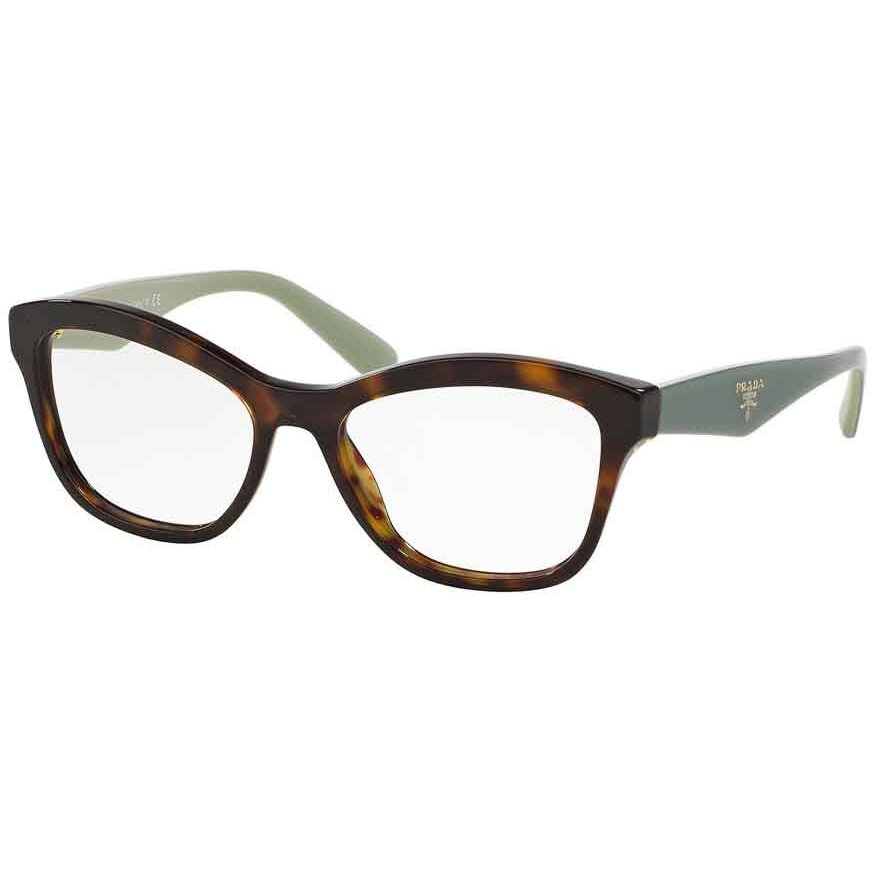 Rame Ochelari de Vedere Prada PR 29RV 2AU1O1 havana Ochi de pisica de dama cu comanda online