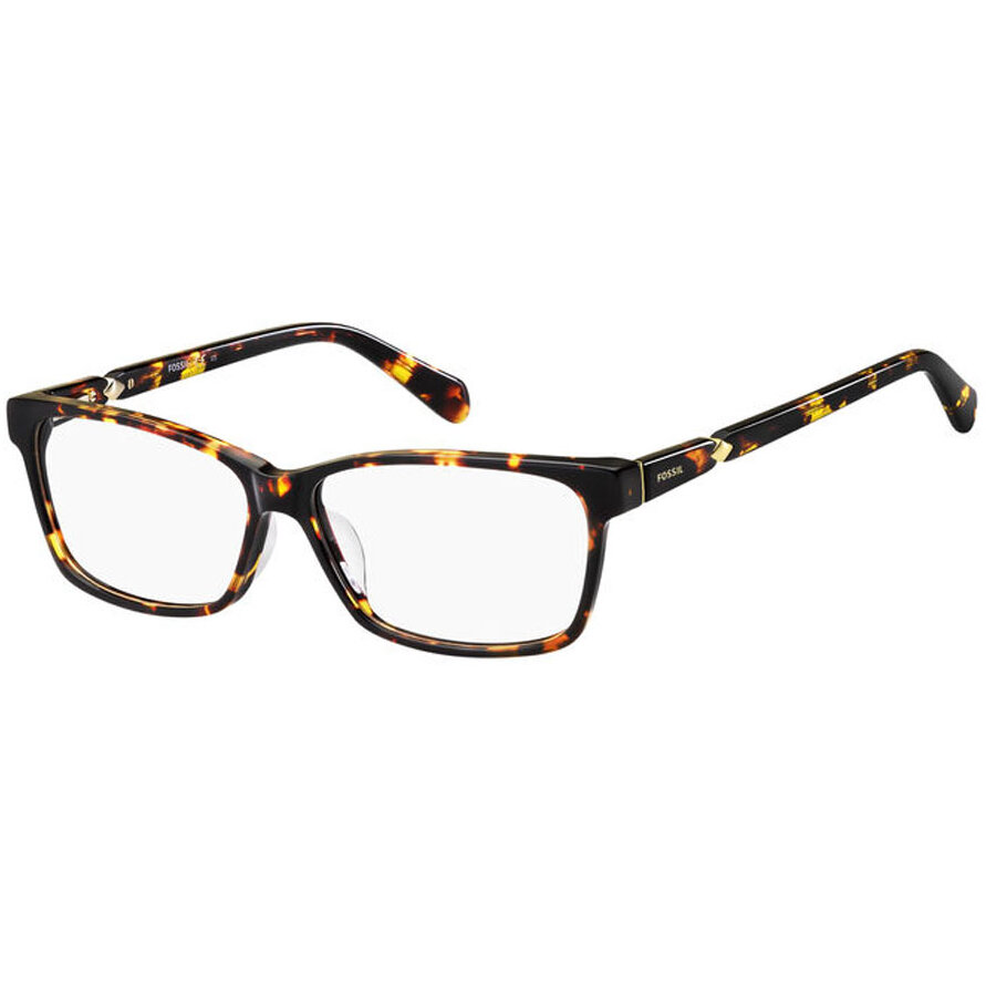 Rame Ochelari de Vedere Rectangulare Fossil FOS 7057/G 086 havana de dama cu comanda online