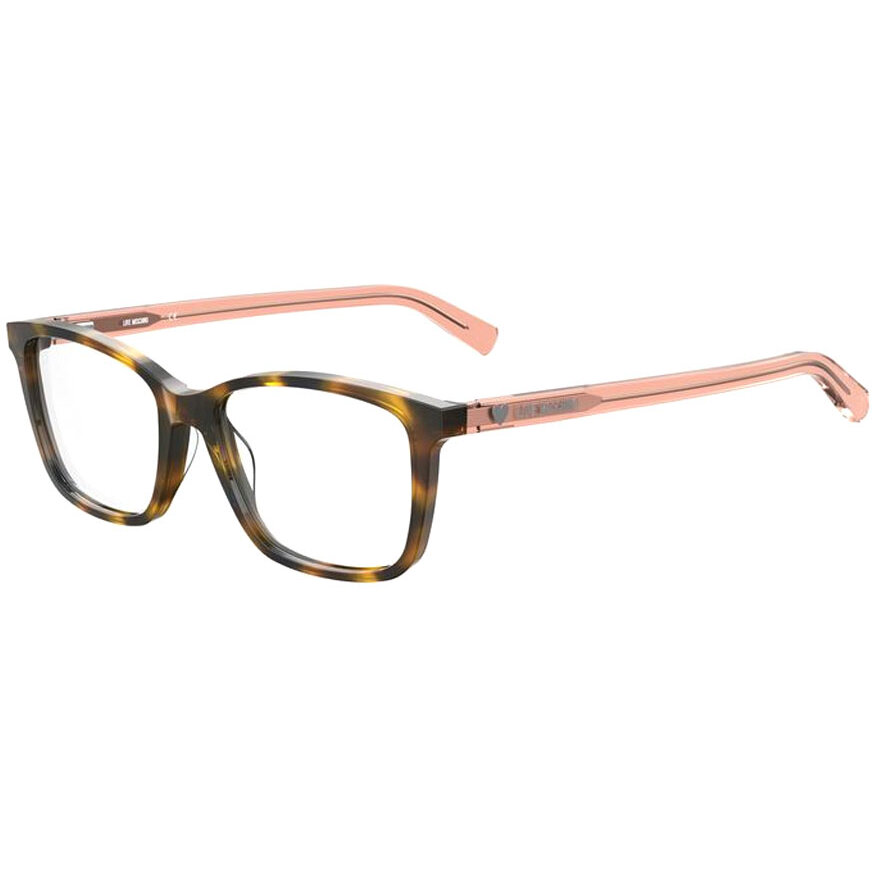 Rame Ochelari de Vedere Rectangulare Love Moschino MOL566/TN 05L havana de dama cu comanda online