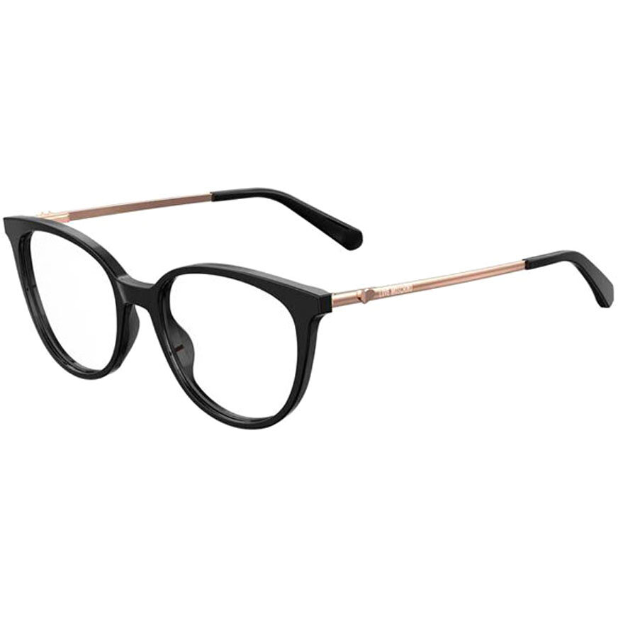 Rame Ochelari de Vedere Rotunde Love Moschino MOL549 807 negre de dama cu comanda online