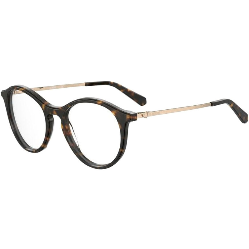 Rame Ochelari de Vedere Rotunde Love Moschino MOL578 086 havana de dama cu comanda online