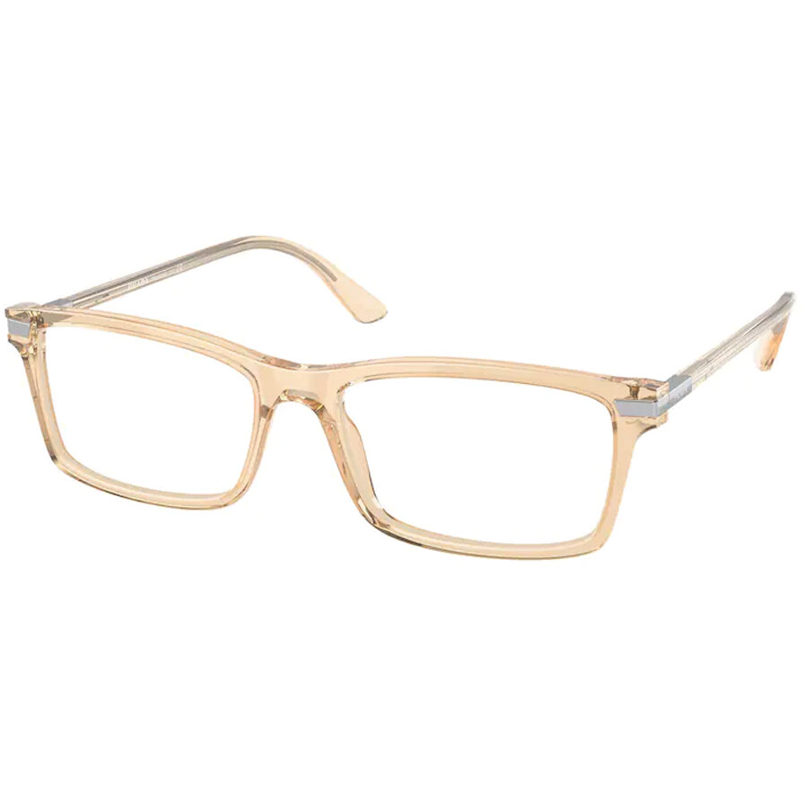 Rame Prada PR 03YV 01N1O1 Rectangulare maro pentru Ochelari de Vedere Barbati cu comanda online