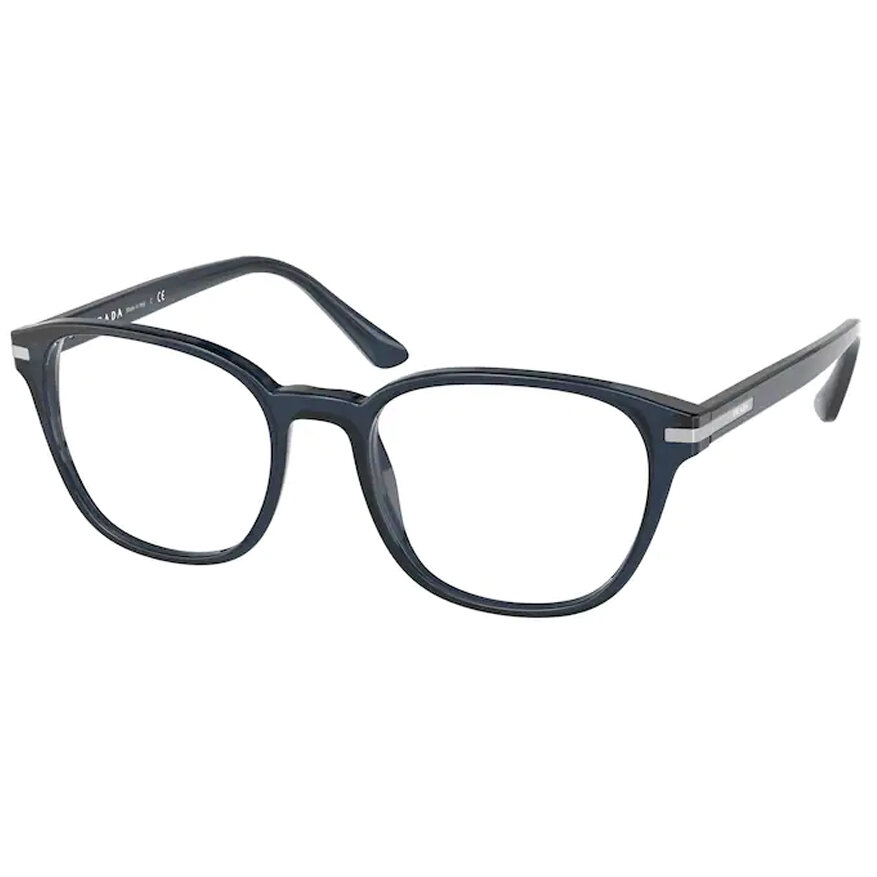 Rame Prada PR 12WV 08Q1O1 Rectangulare albastre pentru Ochelari de Vedere Barbati cu comanda online