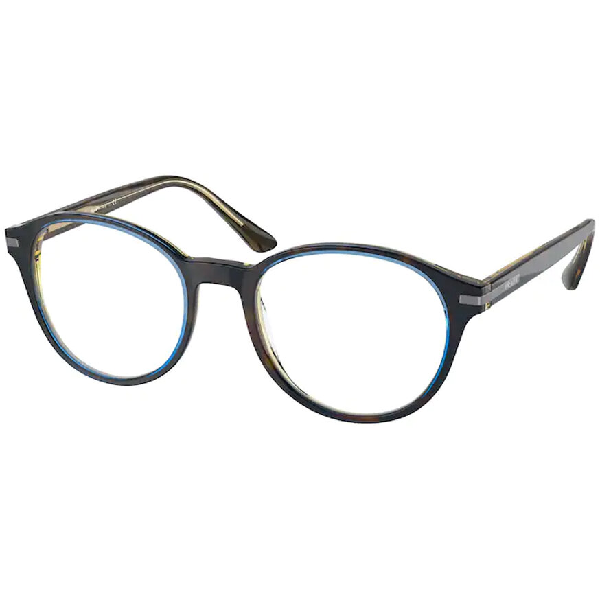 Rame Prada PR 13WV ZXH1O1 Rotunde havana pentru Ochelari de Vedere Barbati cu comanda online