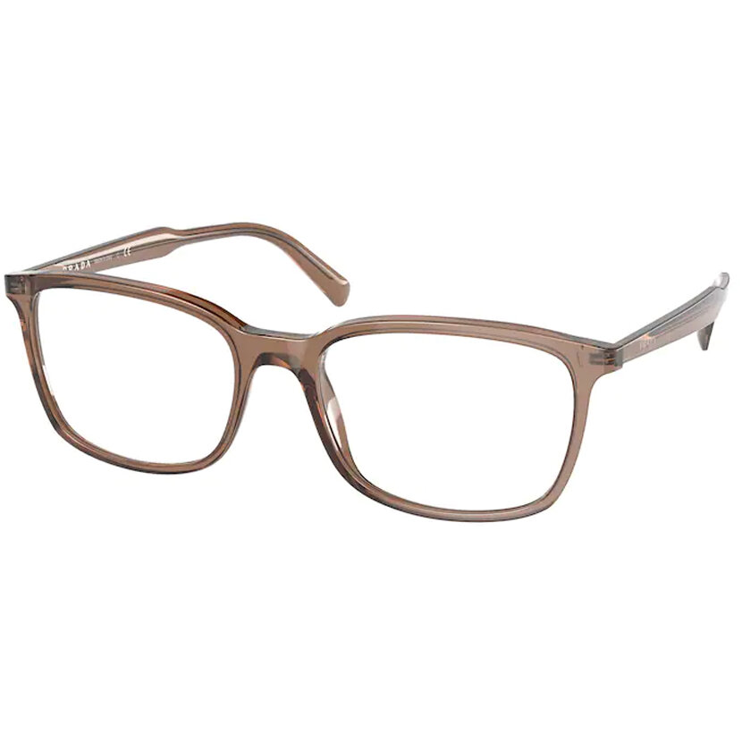 Rame Prada PR 13XV 09F1O1 Rectangulare maro pentru Ochelari de Vedere Barbati cu comanda online
