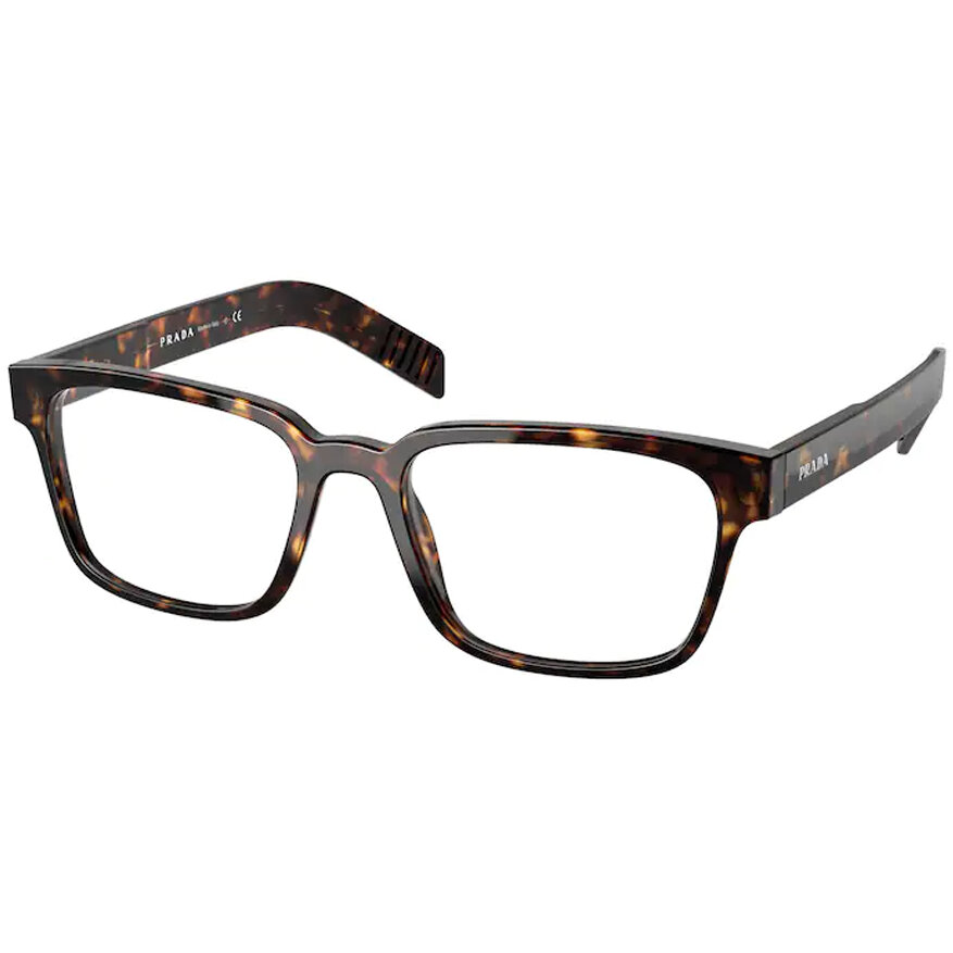 Rame Prada PR 15WV 2AU1O1 Rectangulare havana pentru Ochelari de Vedere Barbati cu comanda online