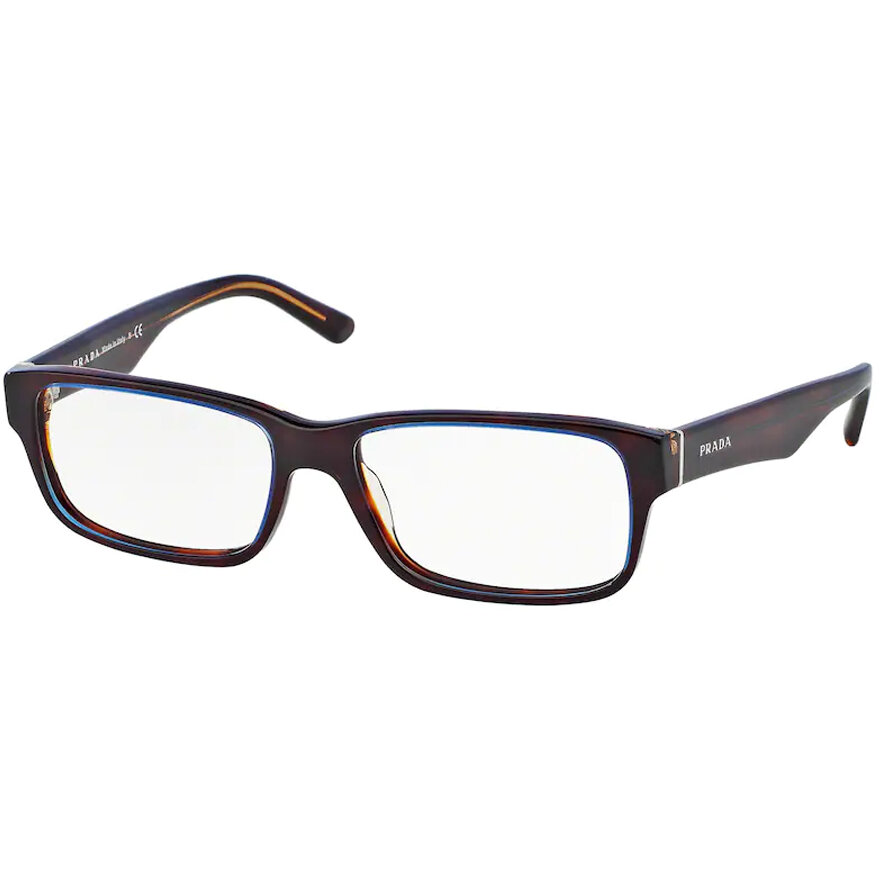 Rame Prada PR 16MV ZXH1O1 Rectangulare havana pentru Ochelari de Vedere Barbati cu comanda online