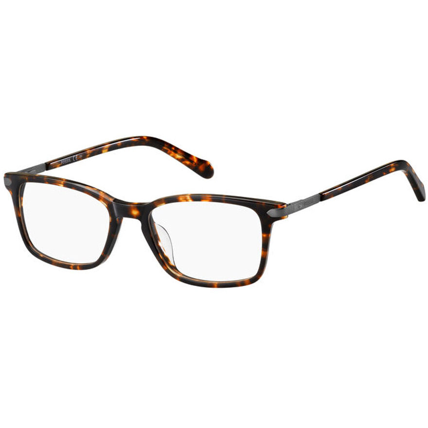Rame Rectangulare Ochelari de Vedere Fossil FOS 7075/G 086 havana pentru Barbati cu comanda online