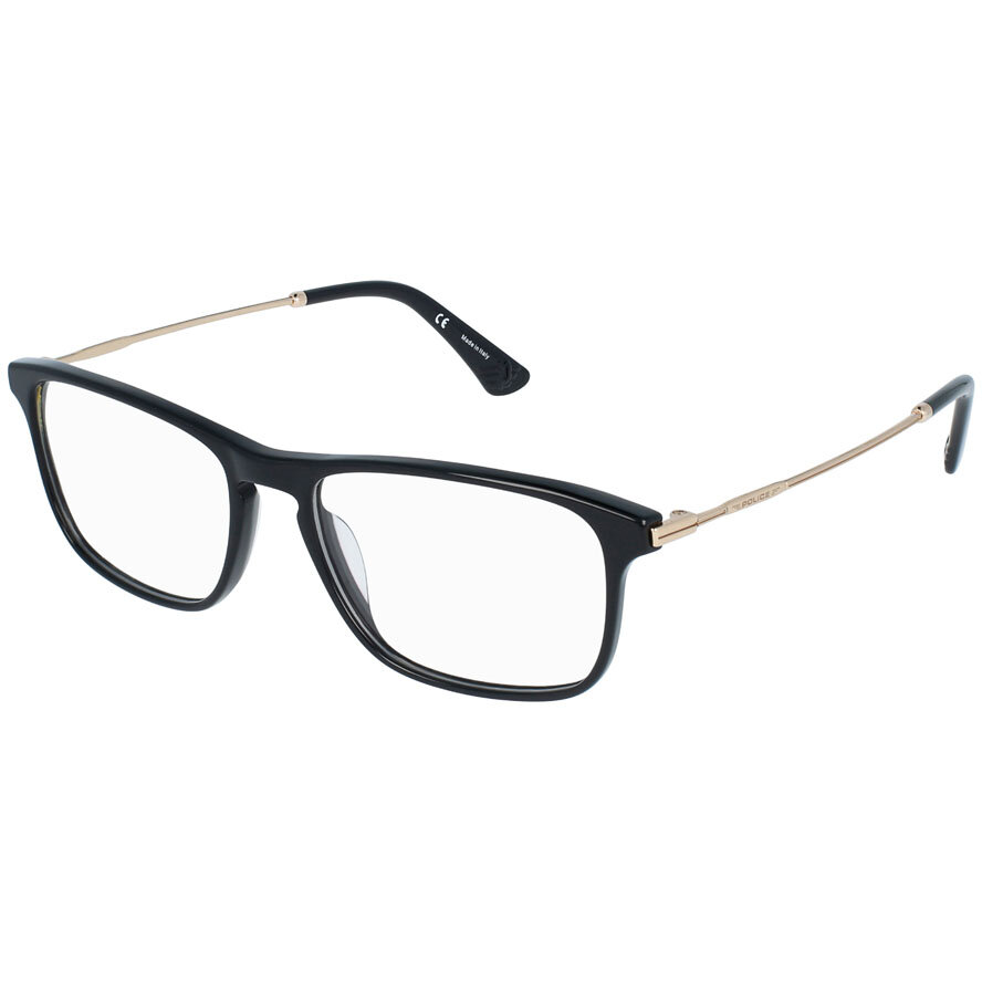 Rame Rectangulare Ochelari de Vedere Police VPL956 0700 negre pentru Barbati cu comanda online