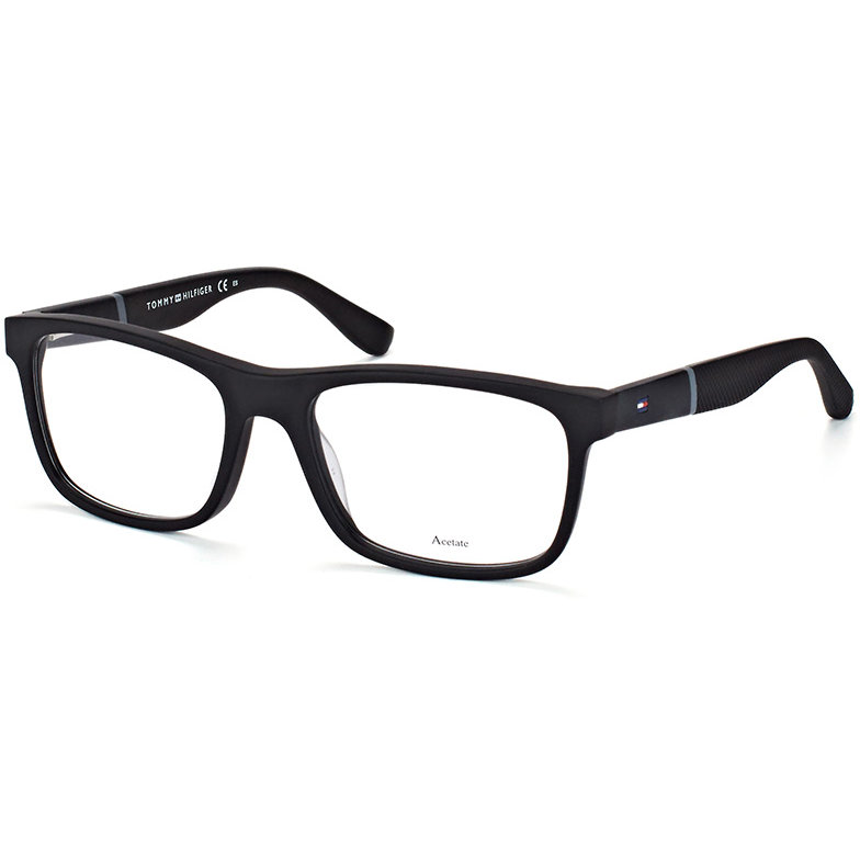 Rame Rectangulare Ochelari de Vedere Tommy Hilfiger TH 1282 KUN negre pentru Barbati cu comanda online