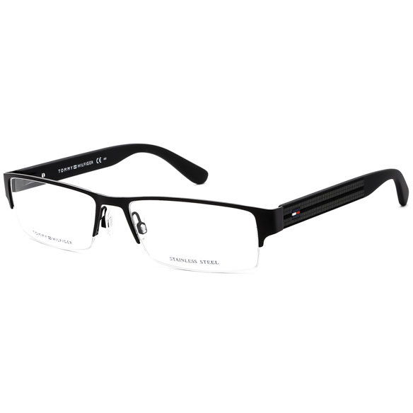 Rame Tommy Hilfiger TH 1236 94X Rectangulare negre pentru Ochelari de Vedere Barbati cu comanda online