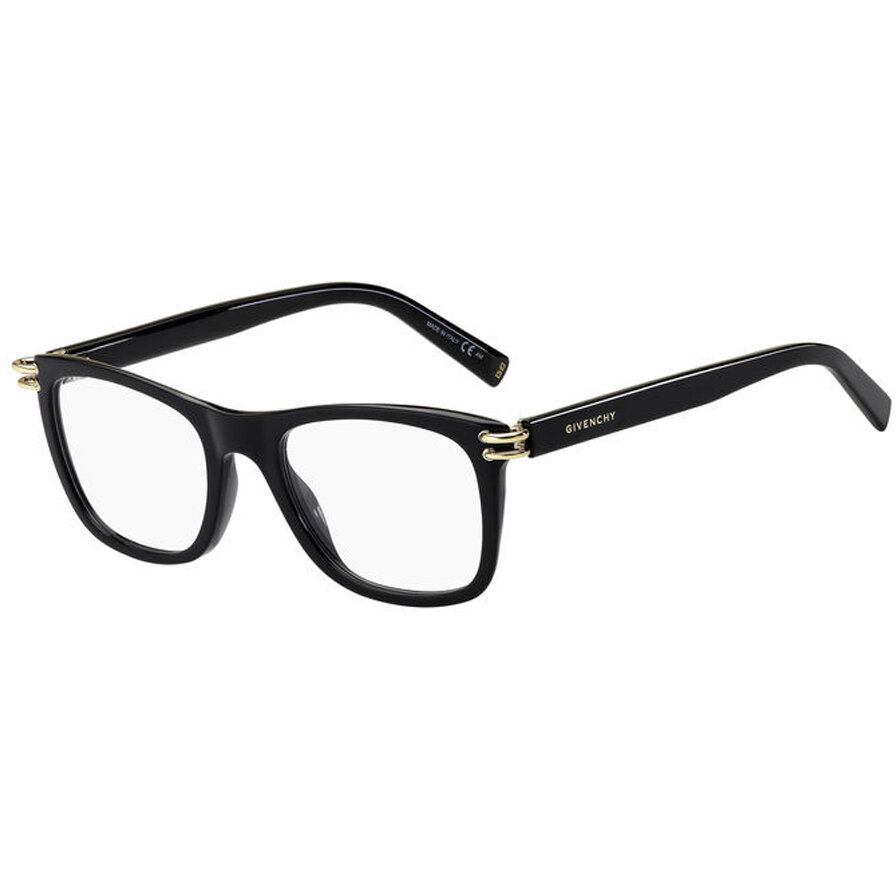 Rame Unisex Givenchy GV 0131 807 Ochelari de Vedere negre Rectangulare cu comanda online
