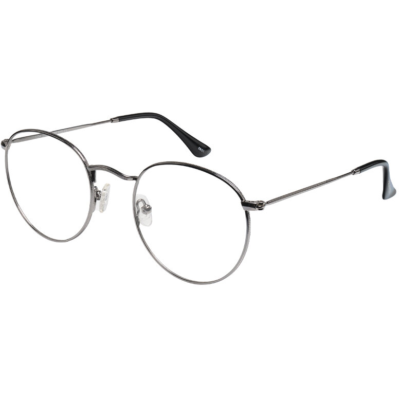 Rame Unisex Polarizen 1354 COL 2A Ochelari de Vedere argintii Rotunde cu comanda online
