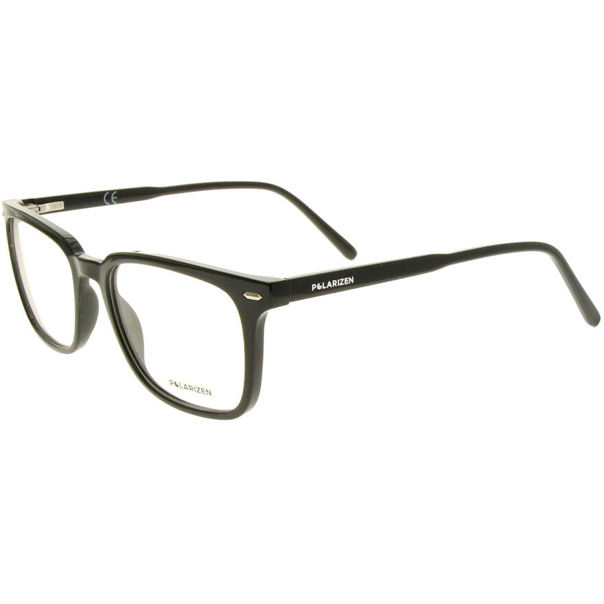 Rame Unisex Polarizen AN9012 C1 Ochelari de Vedere negre Rectangulare cu comanda online