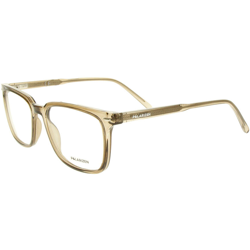 Rame Unisex Polarizen AN9012 C2 Ochelari de Vedere maro Rectangulare cu comanda online