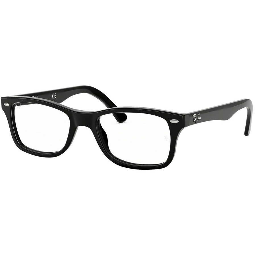 Rame Unisex Ray-Ban 0RX5228 2000 Ochelari de Vedere negre Rectangulare cu comanda online