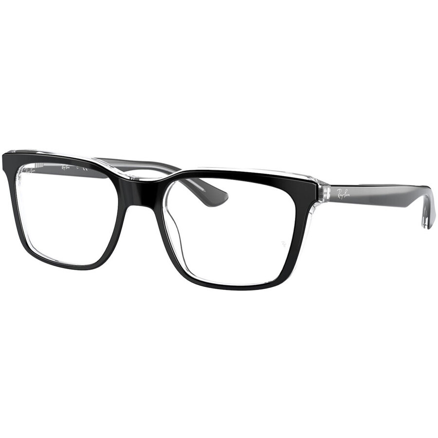 Rame Unisex Ray-Ban RX5391 2034 Ochelari de Vedere negre Rectangulare cu comanda online
