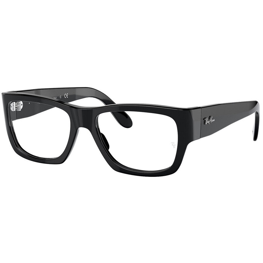Rame Unisex Ray-Ban RX5487 2000 Ochelari de Vedere negre Patrate cu comanda online