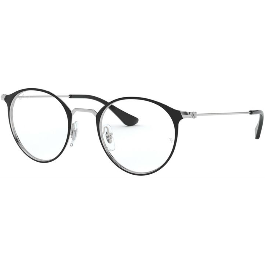 Rame Unisex Ray-Ban RX6378 2861 Ochelari de Vedere negre Rotunde cu comanda online