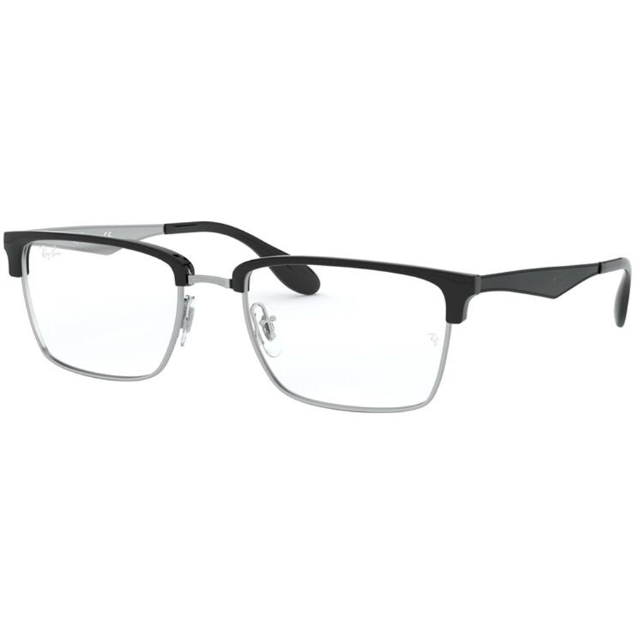 Rame Unisex Ray-Ban RX6397 2932 Ochelari de Vedere argintii Patrate cu comanda online