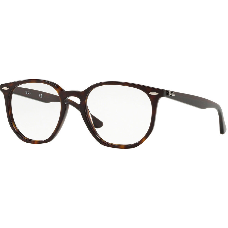 Rame Unisex Ray-Ban RX7151 2012 Ochelari de Vedere havana Rectangulare cu comanda online