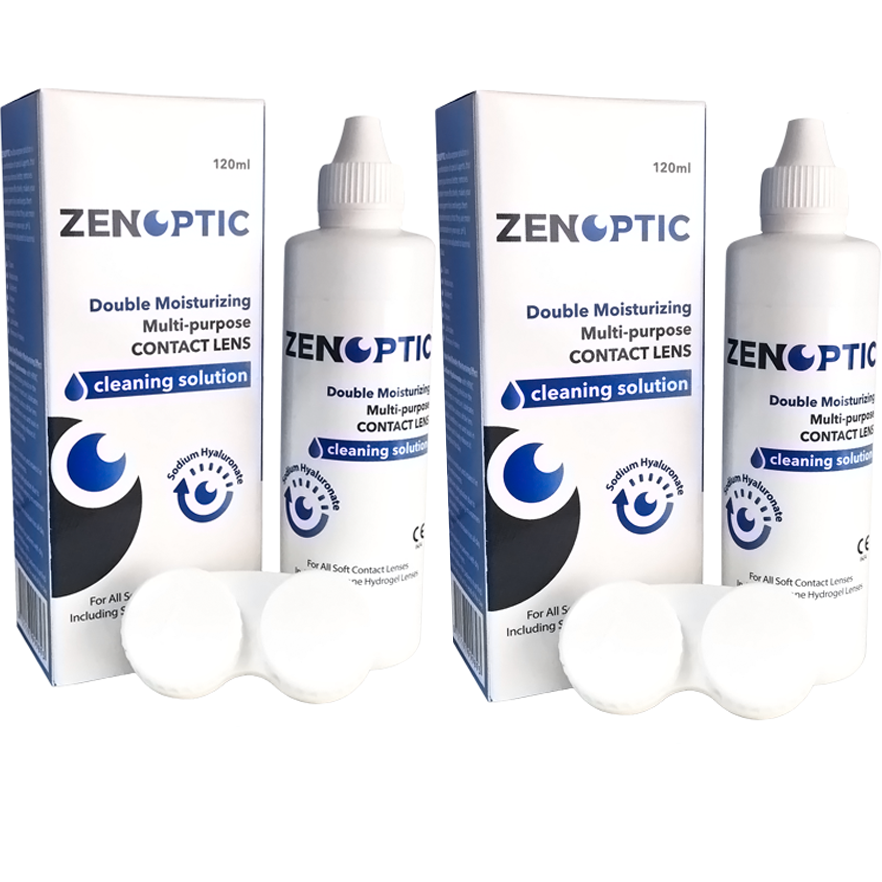 Solutie de curatare si intretinere ZENOPTIC Double Moisturizing 2 x 120 ml cu comanda online