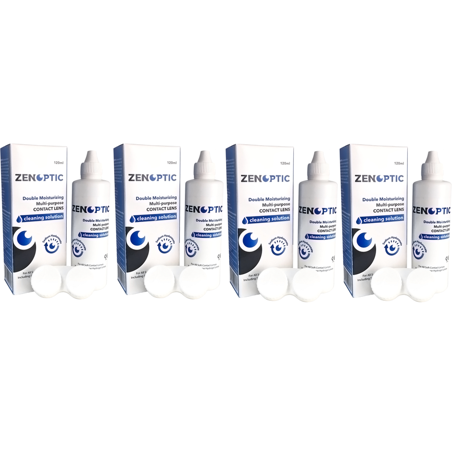 Solutie de curatare si intretinere ZENOPTIC Double Moisturizing 4 x 120 ml cu comanda online