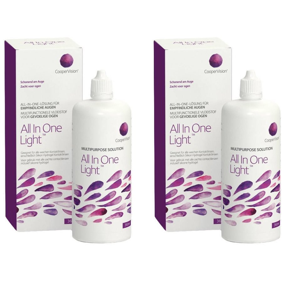 Solutie intretinere All in one 2 x 360ml + suport lentile cadou cu comanda online