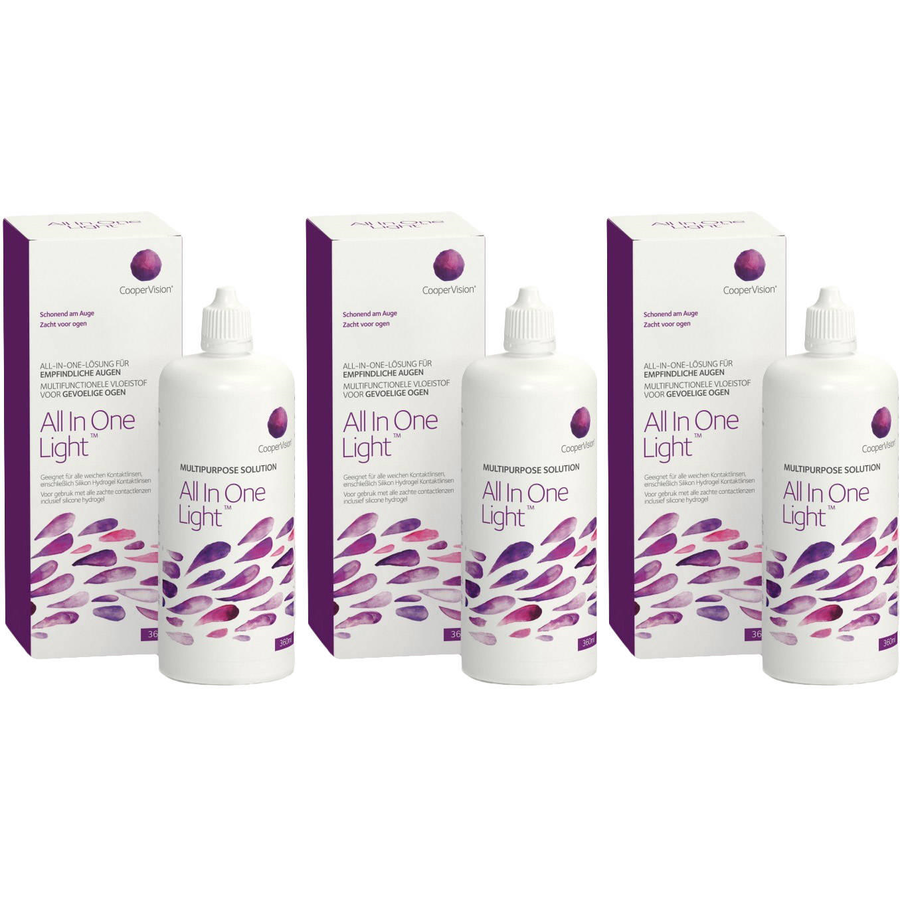 Solutie intretinere All in one 3 x 360ml + suport lentile cadou cu comanda online
