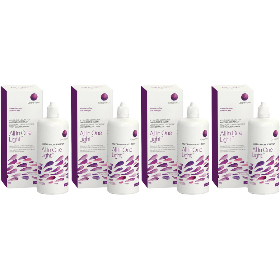 Solutie intretinere All in one 4 x 360ml + suport lentile cadou cu comanda online
