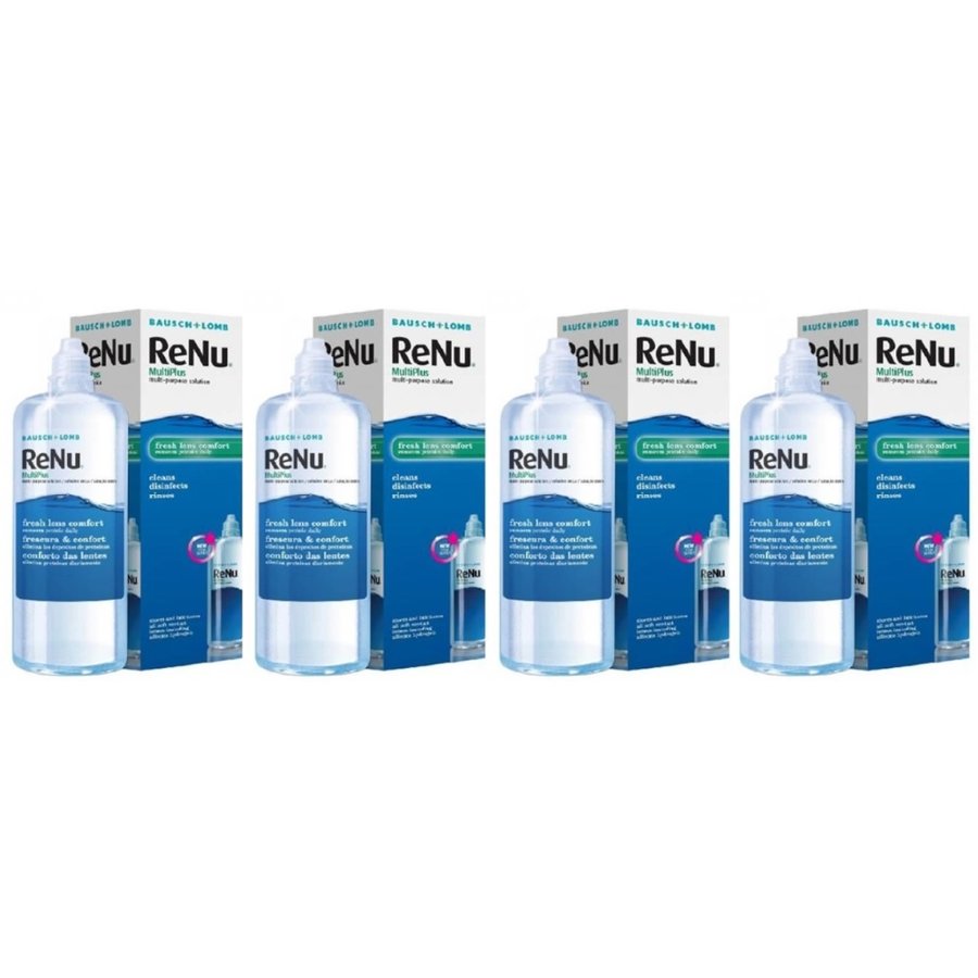 Solutie intretinere Renu Multi-Purpose 4 x 360 ml + suport lentile cadou cu comanda online